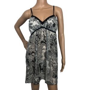 Apt 9 Intimates Paisley Print Chemise Nightgown Lingerie‎ Dress Size M Y2K Sleep